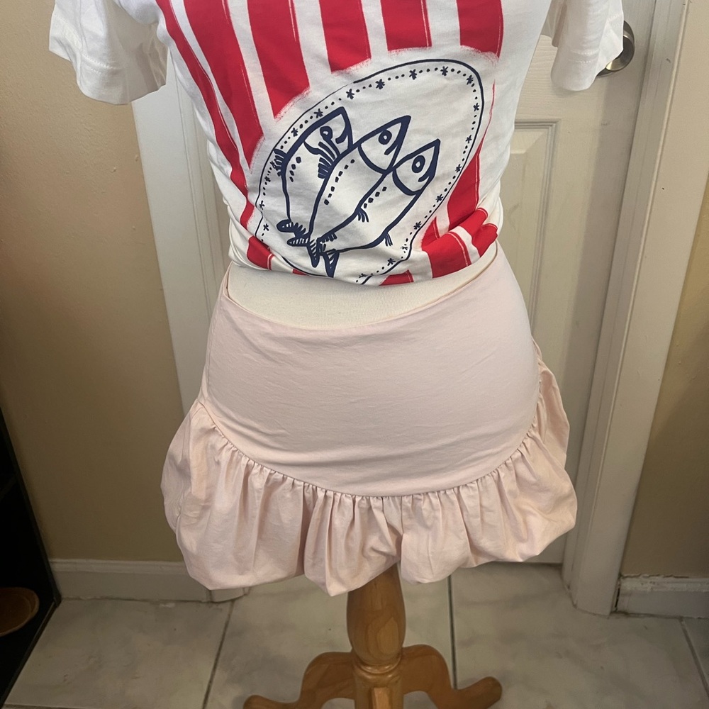 Pink Ruffled Women's Skirt